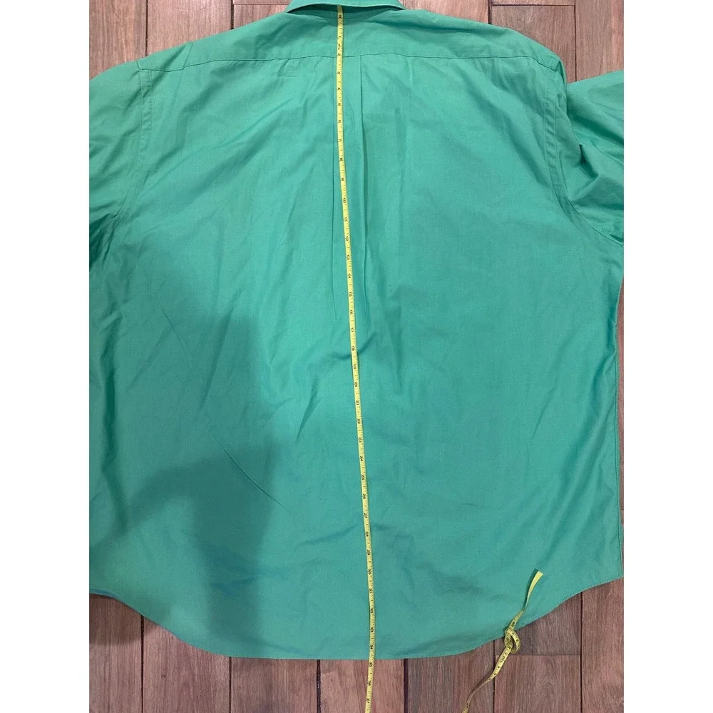 Polo Blake Vintage Button Down 100% Cotton Light Green Size XXL